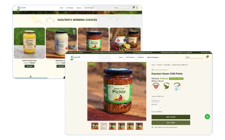Kasutam Farm website project