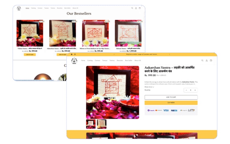Yantarnath website project